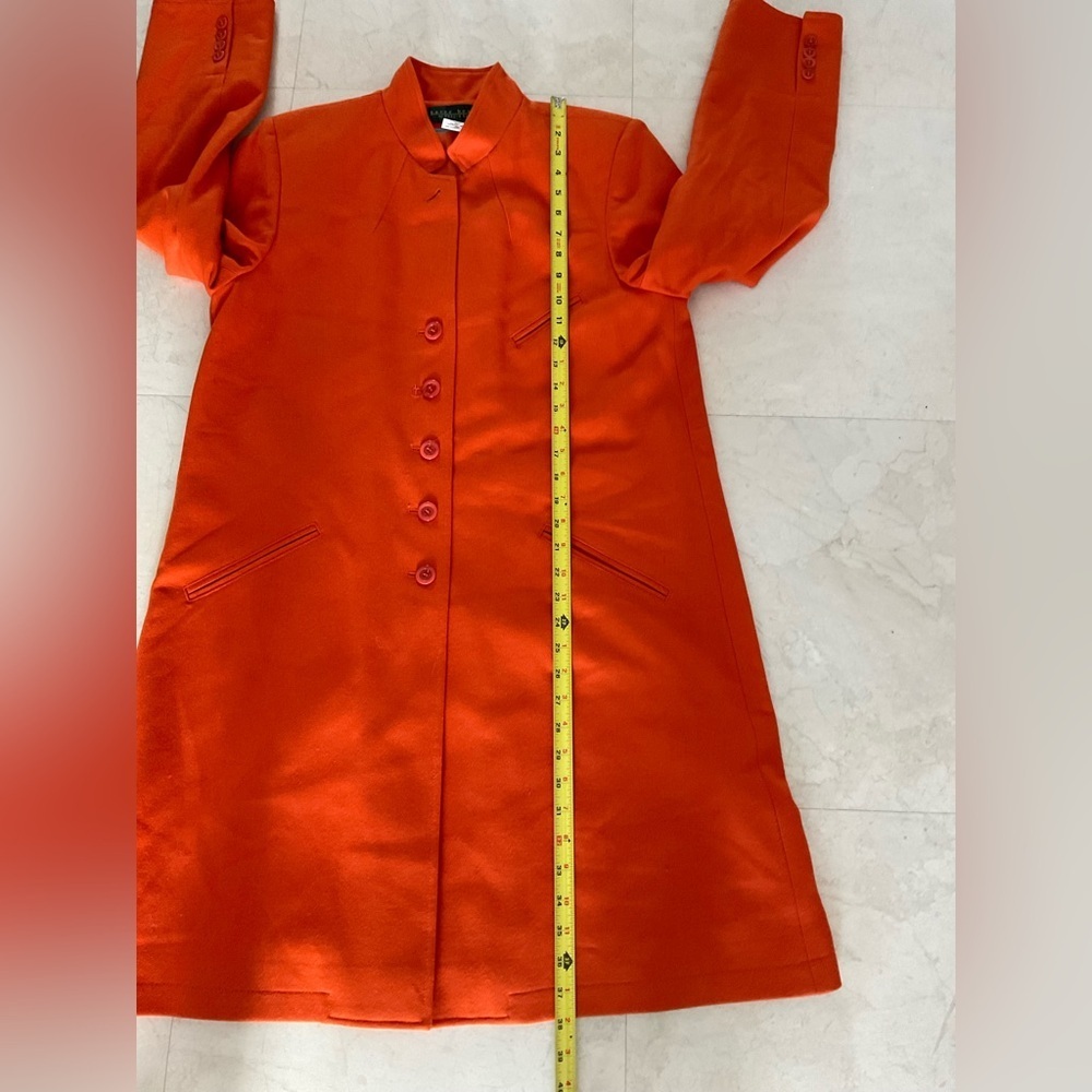 Harve Benard Vibrant Orange Trench Coat - Picture 9 of 9